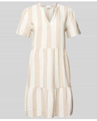 ONLY - Comfort Fit Freizeitkleid aus Viskose-Leinen-Mix Modell 'TIRI-CARO' - Lyst