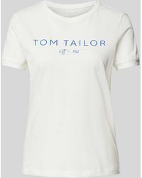 Tom Tailor - T-Shirt mit Label-Print - Lyst