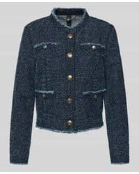 Marc Cain - Regular Fit Blazer Met Opstaande Kraag En Blinde Knoopsluiting - Lyst