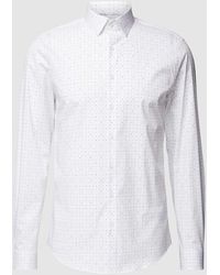 Calvin Klein - Slim Fit Business-Hemd mit Allover-Muster Modell 'Bari' - Lyst