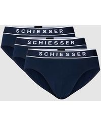 Schiesser - Slip Mit Logo-Bund Im 3Er-Pack - Lyst