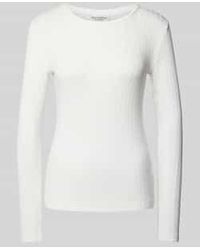 Marc O' Polo - Slim Fit Shirt Met Lange Mouwen Van Een Mix Van Katoen En Modal Met Een Zachte Geribde Jersey Structuur - Lyst