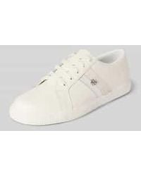 Ralph Lauren - Sneakers Van Leer Met Labelapplicatie, Model 'Janson Ii' - Lyst