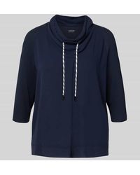Marc Cain - T-Shirt aus Baumwoll-Mix mit Tunnelzug - Lyst