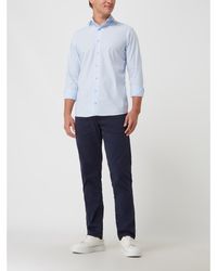 Eton Slim Fit Zakelijk Overhemd Van Katoen - Blauw