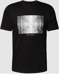 Armani Exchange - T-Shirt mit Label-Motiv-Print - Lyst