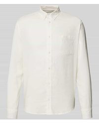 Thinking Mu - Regular Fit Freizeithemd mit Brusttasche Modell 'WHITE HEMP ANT' - Lyst