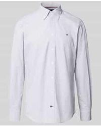 Tommy Hilfiger - Regular Fit Zakelijk Overhemd Van Puur Katoen - Lyst