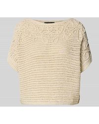 Ouí - Strickpullover mit U-Boot-Ausschnitt und 1/2-Arm - Lyst