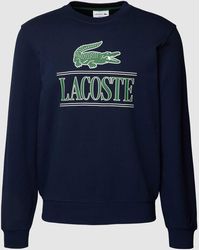 Lacoste - Classic Fit Sweatshirt mit Label-Print - Lyst