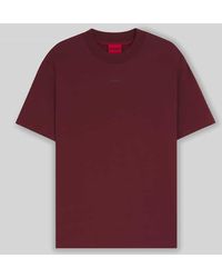 HUGO - Relaxed Fit T-Shirt aus reiner Baumwolle Modell 'DAPOLINO' - Lyst