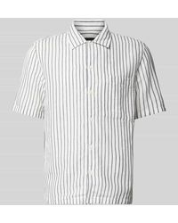 Marc O' Polo - Regular Fit Leinenhemd mit Streifenmuster - Lyst