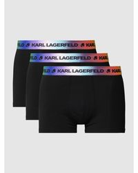 Karl Lagerfeld Trunks mit Label-Print im 3er-Pack - Mehrfarbig