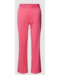 Marc Cain - Stoffen Broek Met Elastische Band Met Logo - Lyst