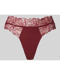 Calvin Klein - Slim Fit String mit Spitzenbesatz - Lyst