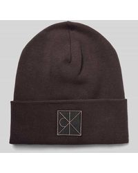 Calvin Klein - Mütze aus Viskose-Mix mit Logo-Patch Modell 'Bea' - Lyst