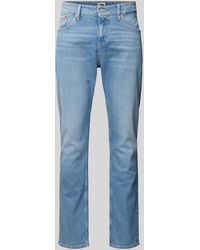 Tommy Hilfiger - Regular Straight Fit Jeans Met Labelstitching - Lyst