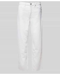 Mango - Regular Fit Jeans mit offenem Saum Modell 'BLANCA' - Lyst