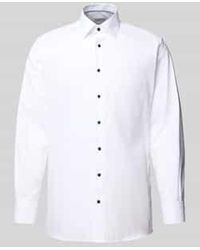 Eterna - Modern Fit Zakelijk Overhemd Met Knoopsluiting - Lyst