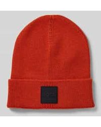 BOSS - Beanie Met Labeldetail, Model 'Foxxy' - Lyst