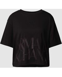 Armani Exchange - T-Shirt mit Label-Print - Lyst