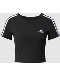 adidas - Cropped T-Shirt mit Label-Stitching Modell 'BABY' - Lyst