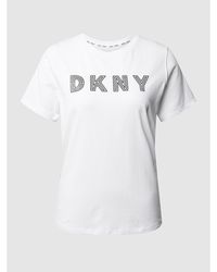 DKNY T-Shirt mit Logo - Weiß