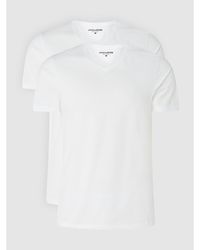 Jack & Jones Comfort Fit T-Shirt im 2er-Pack - Weiß
