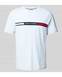 Tommy Hilfiger - Regular Fit T-shirt Met Labelstitching - Lyst