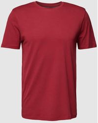 Christian Berg Men - T-Shirt mit geripptem Rundhalsausschnitt - Lyst