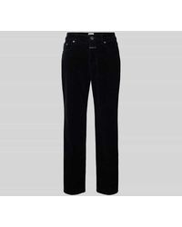 Closed - Regular Fit Cordhose mit Logo-Patch - Lyst