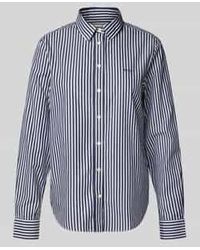 GANT - Regular Fit Overhemdblouse Van Puur Katoen Met Logostitching - Lyst