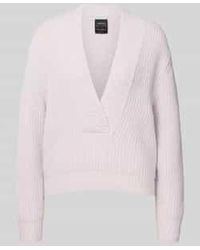 Marc Cain - Gebreide Pullover Met V-Hals - Lyst