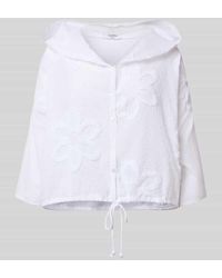 ZABAIONE - Boxy Fit Bluse mit Kapuze und Tunnelzug - Lyst