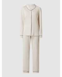 Hanro Pyjama aus Lyocell Modell Natural Comfort - Weiß