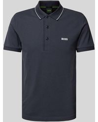 BOSS - Regular Fit Poloshirt mit Label-Stitching Modell 'Paule' - Lyst