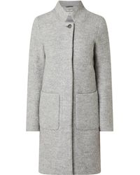 Tom Tailor Wollmantel aus Bouclé - Grau