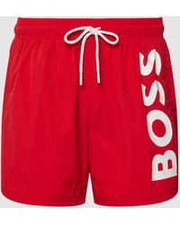 BOSS - Badehose mit Label-Print Modell 'Octopus' - Lyst