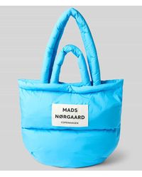 Mads Nørgaard - Tote Bag mit Logo-Patch in Stepp-Optik Modell 'Pillow' - Lyst