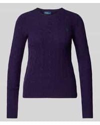 Polo Ralph Lauren - Gebreide Pullover Van Een Mix Van Wol En Kasjmier, Model 'Julianna' - Lyst