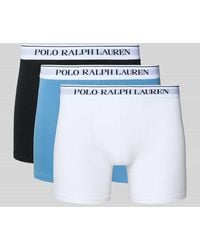 Polo Ralph Lauren - Boxershorts mit elastischem Logo-Bund im 3er-Pack - Lyst