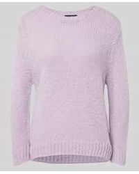 Ouí - Gebreide Pullover Met Ronde Hals - Lyst