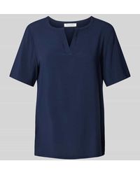 Christian Berg Women - Regular Fit Blusenshirt Mit V-Ausschnitt - Lyst