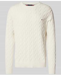 Tommy Hilfiger - Strickpullover Mit Zopfmuster - Lyst