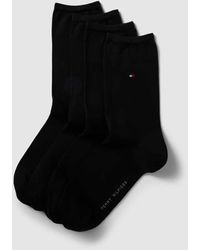 Tommy Hilfiger - Socken mit Label-Stitching im 4er-Pack - Lyst