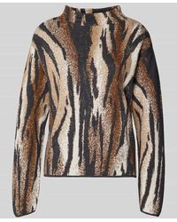 Monari - Strickpullover mit Stehkragen - Lyst