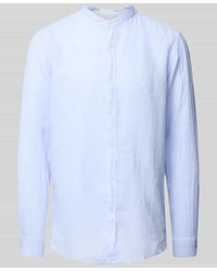 FIL NOIR - Regular Fit Business-Hemd mit Stehkragen Modell 'ANCONA' - Lyst