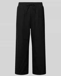 Freequent - Wide Leg Broek Met Elastische Band Model 'Lava' - Lyst