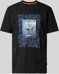 BOSS - T-Shirt mit Label-Motiv-Print Modell 'Te_Tucan' - Lyst