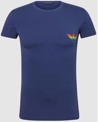 Emporio Armani - T-Shirt mit Label-Print - Lyst